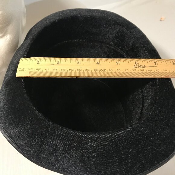 Halloween Hats Brown Western Cowboy Fringe Black Velvet Top Hat Set - Picture 12 of 13